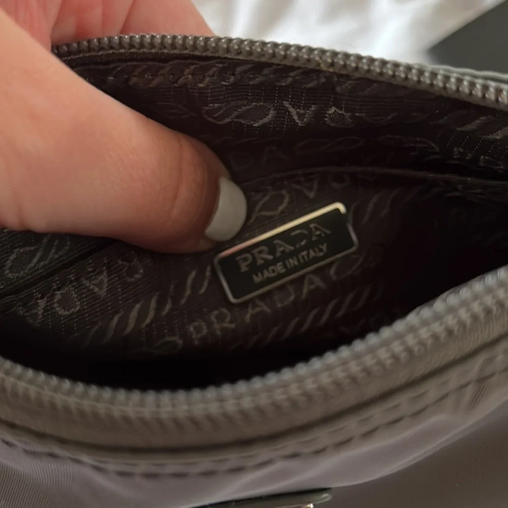Rare Grey Nylon Prada Pouch - Picture 7 of 7